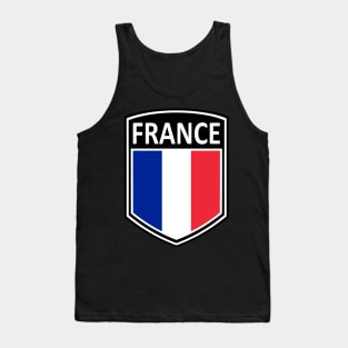 Flag Shield - France Tank Top